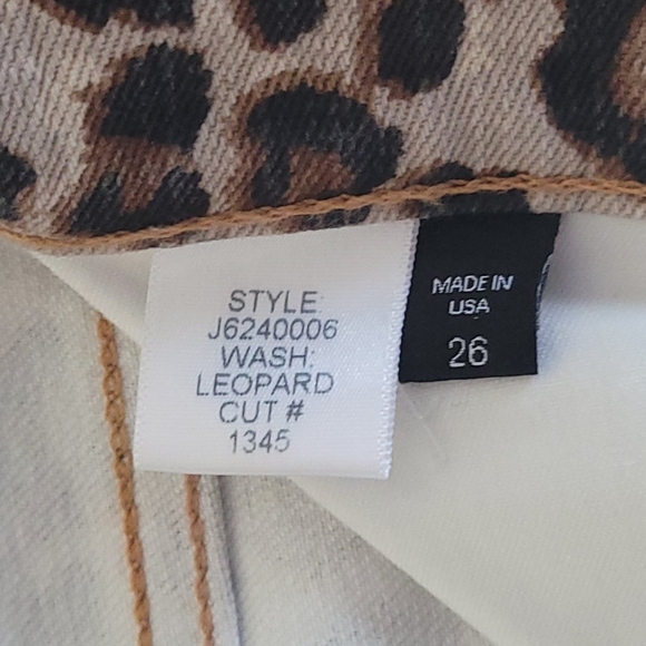 Veronica Beard Debbie Skinny Jeans 10" High Rise Leopard - Picture 11 of 14